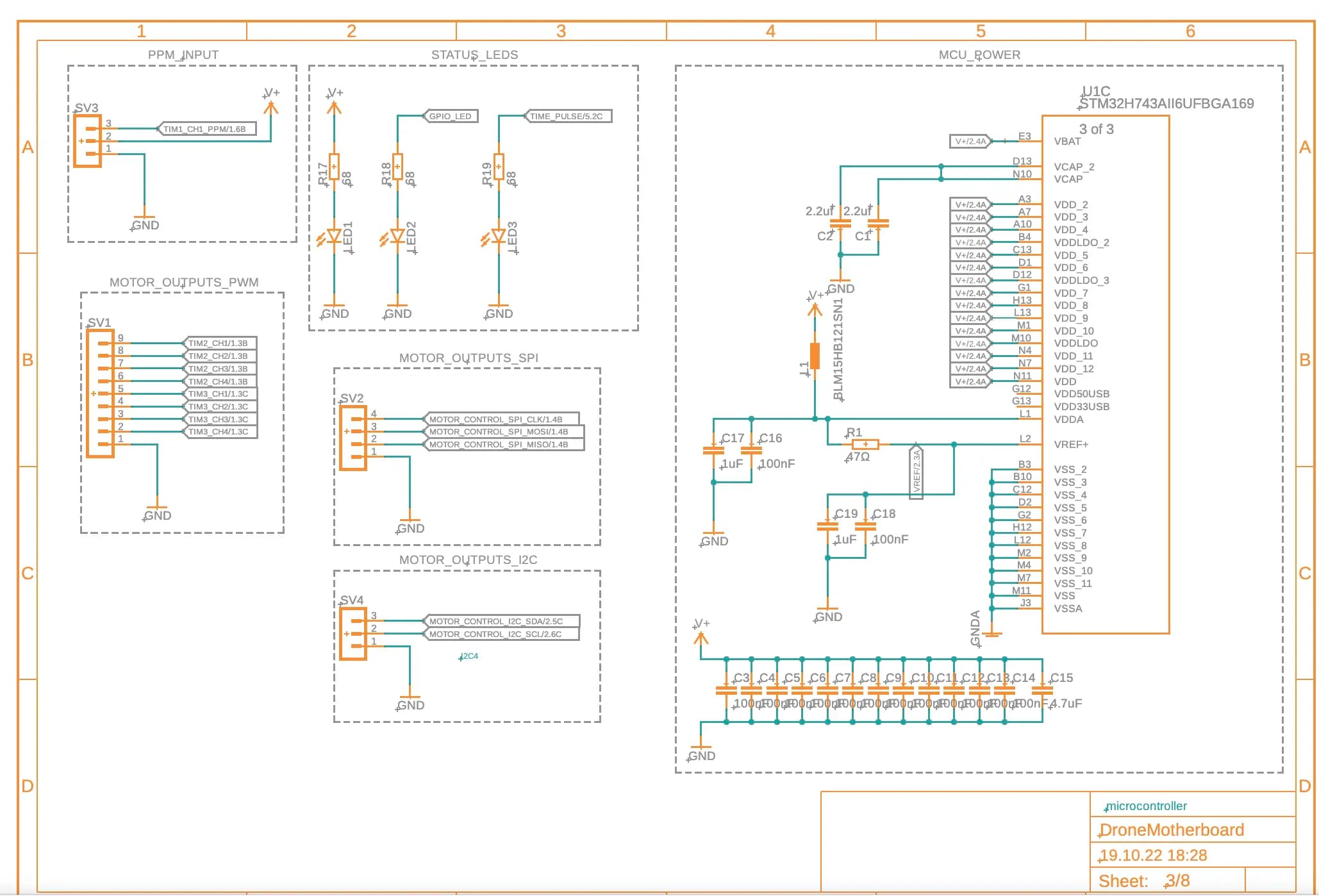 Prototype einer Platine für das Rekari-System mit ST Komponenten