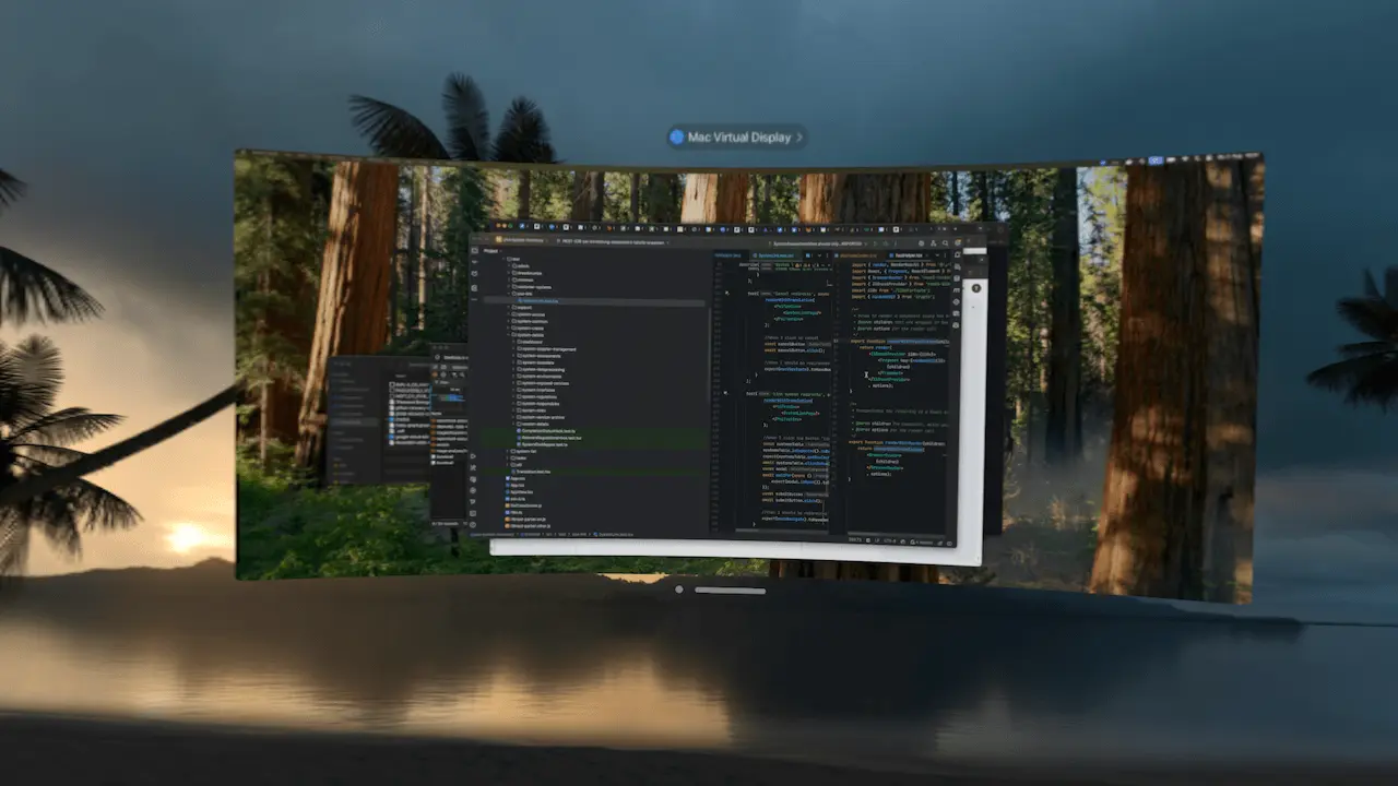 Development environment for Apple Vision Pro applications